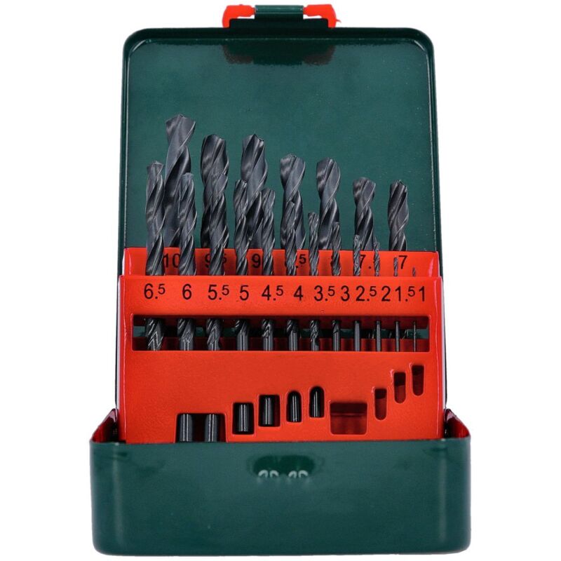 Hss-R Drill Bit Set Of 19 1-10Mm - Metabo