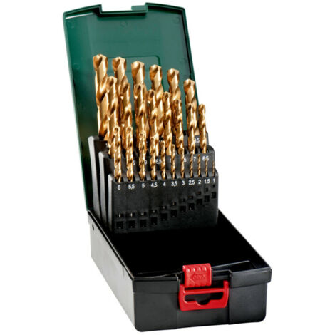Metabo HSS-TiN-Bohrerkassette, 25-tlg.