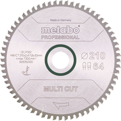 Metabo HW/CT 305X30 96 FZ/TR5 628091000 Lama circolare in metallo duro 305 x 30 x 2 mm Numero di denti: 96 1 pz.
