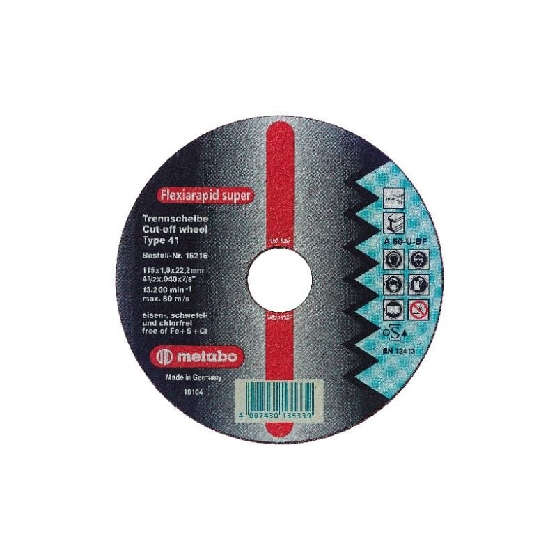 Metabo Inox Flexiarapid Super 180 X 1,6 X 22,2 616226000