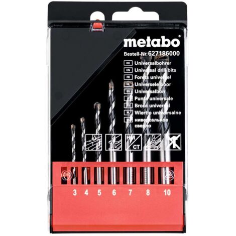 Metabo Juego de brocas variadas 7 piezas 3-10 mm