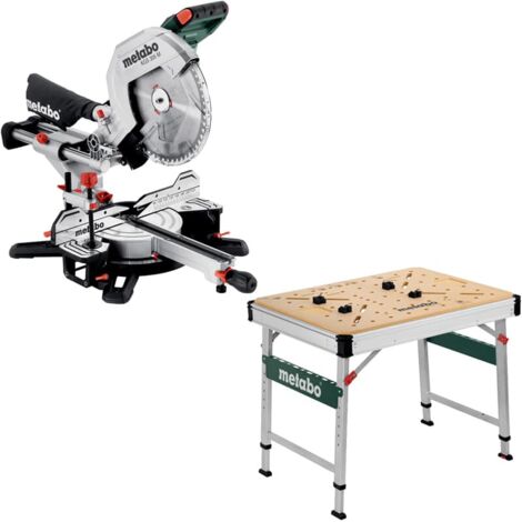 Metabo Kapp und Gehrungssäge KGS 305 M inkl. Multifunktionstisch Werkbank MWB100