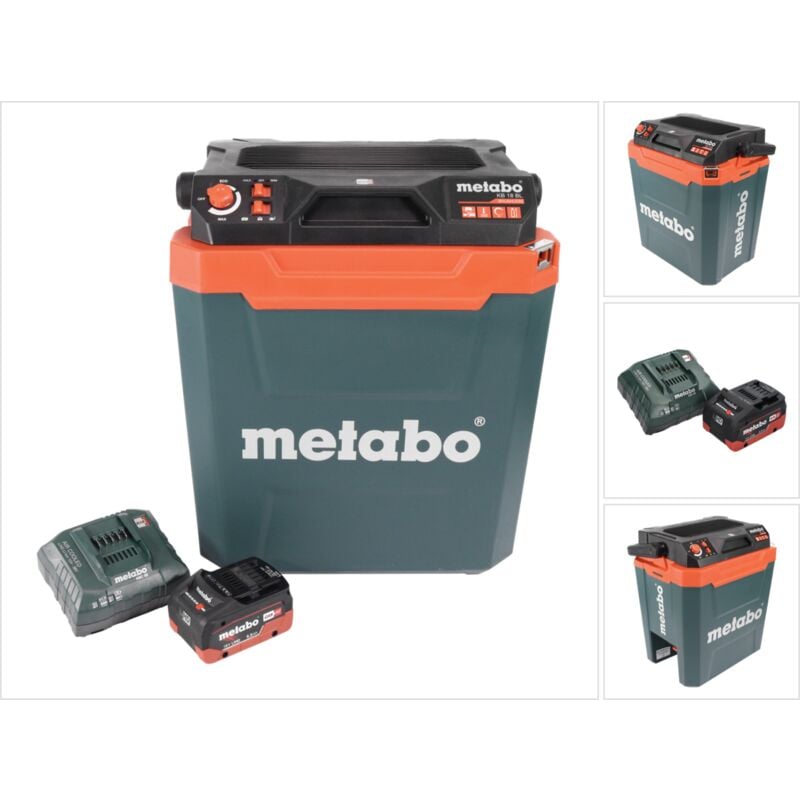 Metabo KB 18 BL Glacière sans fil 18 V avec fonction maintien au chaud 28 l Brushless + 1x batterie 5,5 Ah + chargeur