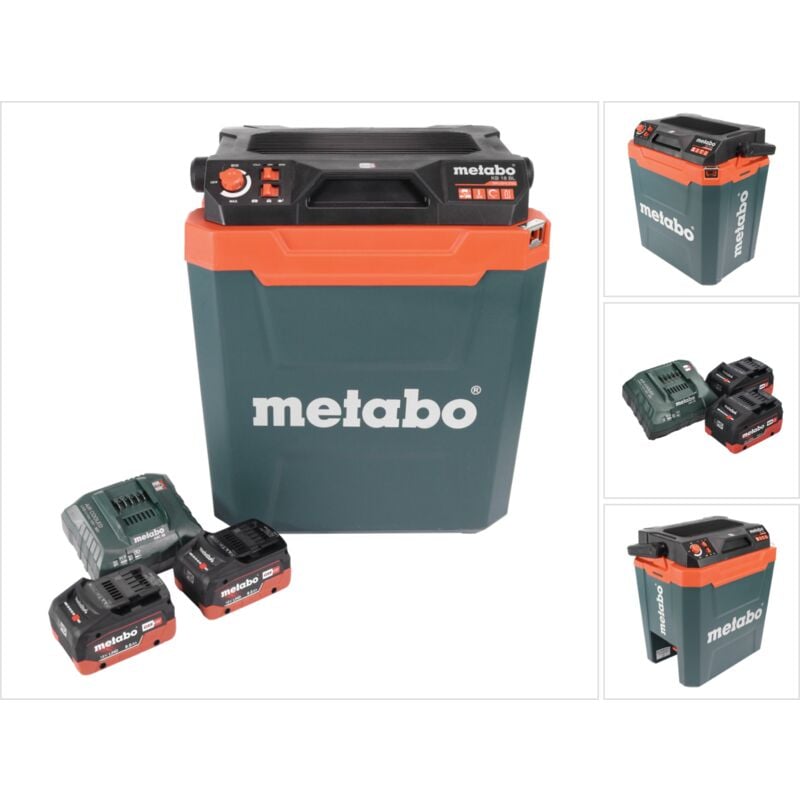 Metabo KB 18 BL Glacière sans fil 18 V avec fonction maintien au chaud 28 l Brushless + 2x batterie 8,0 Ah + chargeur