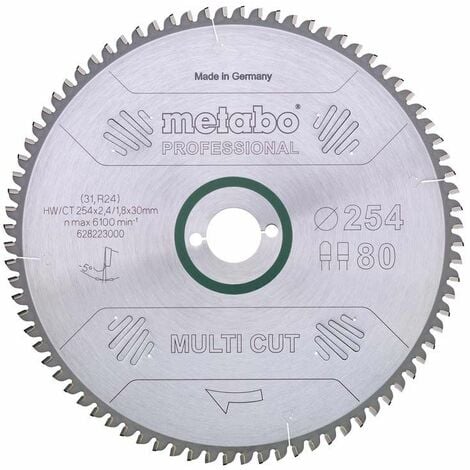 Metabo Kreissägeblatt HW/CT 210x30, 64 WZ, 10°