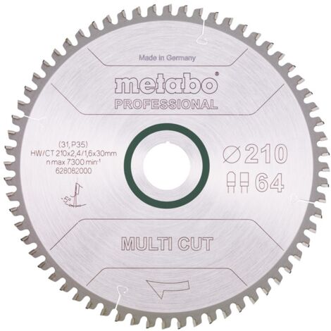 Metabo Kreissägeblatt Multi Material 210x30 mm 64FZ/TZ 5°neg Tischkreissägen