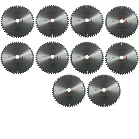 Metabo Kreissägeblatt Sägeblatt 254 mm Z48 5°Neg. 10 Stück für Bosch GCM GTS