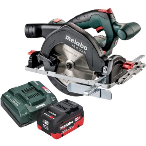 Metabo KS 18 LTX 57 Akku Handkreissäge 18 V 165 mm + 1x LiHD Akku 10,0 Ah + Ladegerät