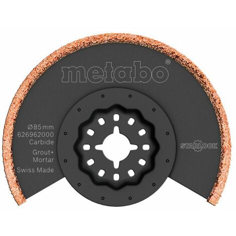 Metabo Lame de scie à segments, joints/enduits, carbure 85 mm (626962000)