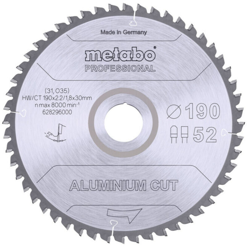 AluminiumCutProf 190x30 52FZTZ 5°neg