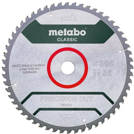 Metabo - Lame de scie circulaire D305x30x2,4mm Z56 WZ 5° nég - 628064000