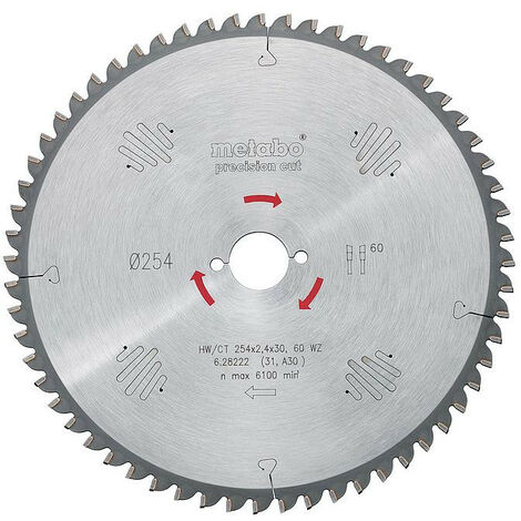 Scie circulaire Chopsaw Blade pour Aluminium 216 mm 30 mm alésage 48 dents tungstène conseils