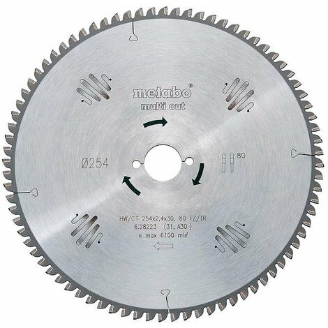 Metabo - Lame de scie circulaire HW/CT 190x2,2x30 mm 56 FZ/TZ - TNT