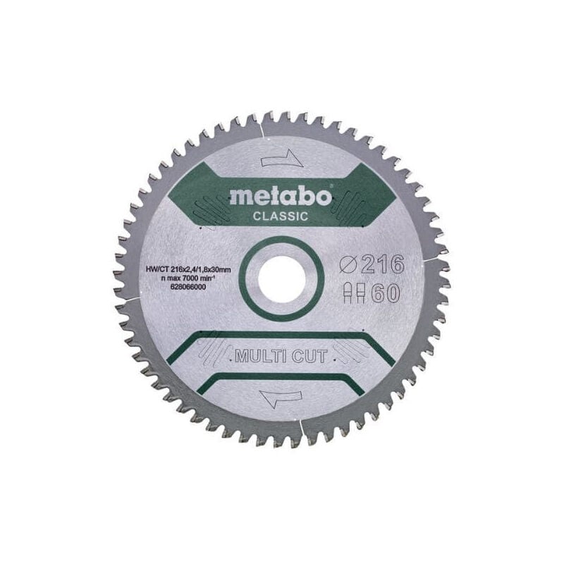 Metabo 628066000 Lame de scie circulaire 216 mm 1 pc(s)