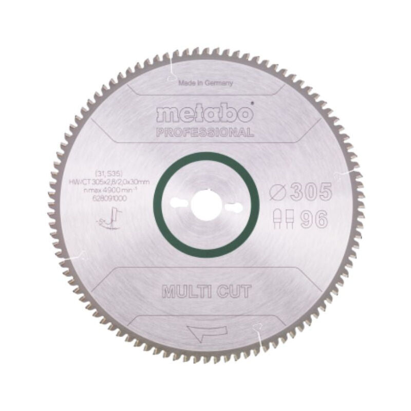 Metabo - Lame de scie circulaire Classic 'Multi Cut' 628667000 - hw/ct - 305x30mm - 80FZ/TZ - -5°