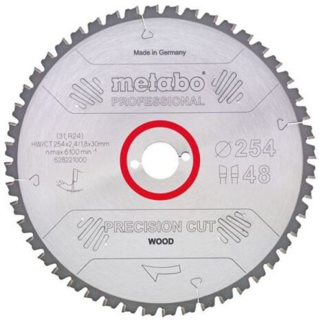 Metabo Lame de scie circulaire hw/ct 250 x 30, 60 wz 5° nég. (628048000)