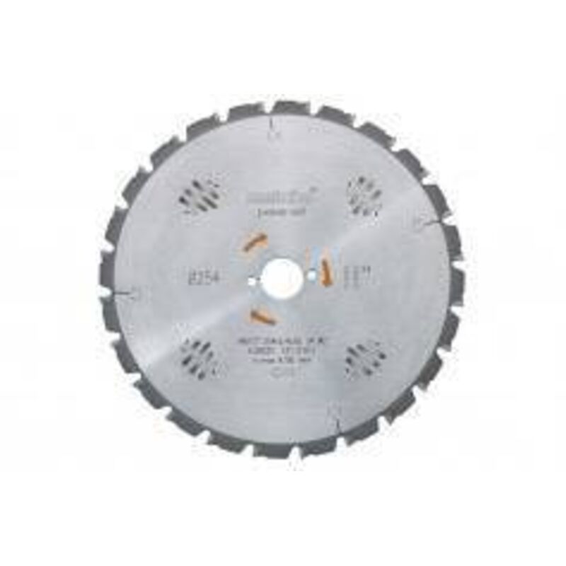 Lame de scie circulaire METABO Metabo 628025000 254 mm 24 dents Denture alternée