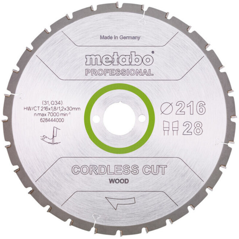 Metabo - werk gmbh 628444000 cordlesscutprof 216 x 30 28 wz 5 neg