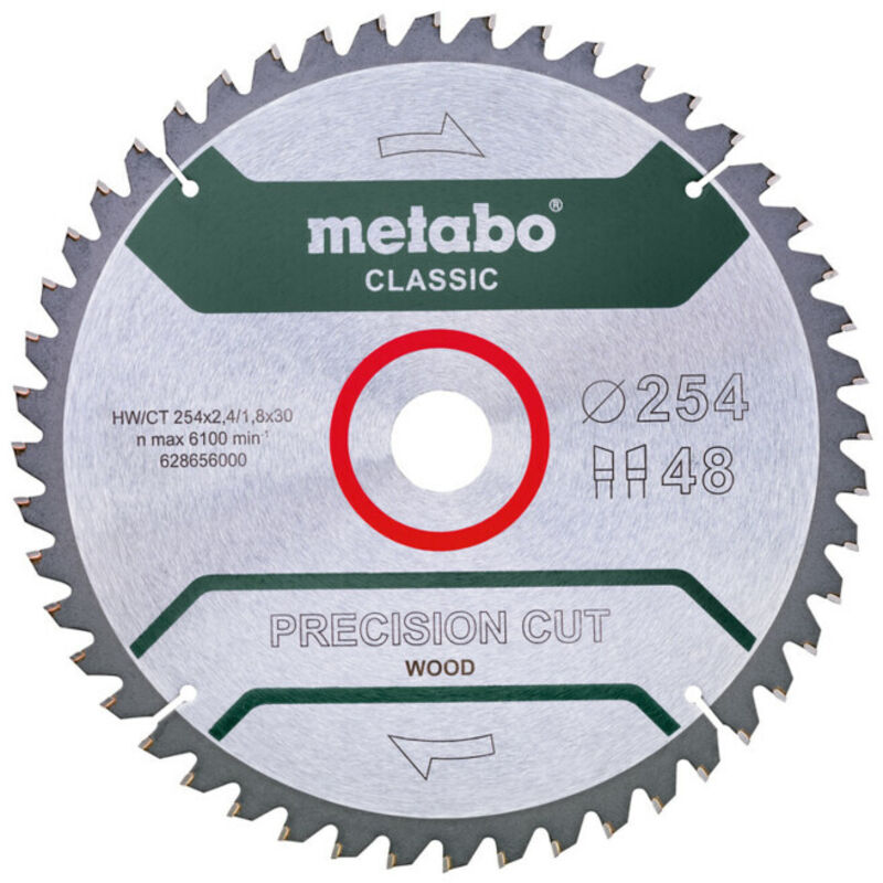 Precision Cut Classic Metabo 254x30 48WZ 5°neg/ b