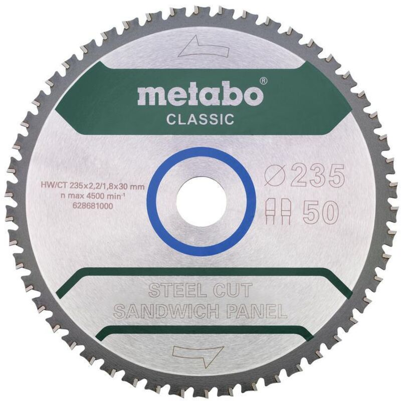 Metabo Scie circulaire fzfa steel cutsandwich panel classic 230x30x50 mm 4°