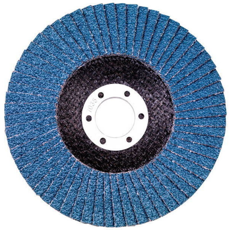 Image of Lamellenschleifteller 125 mm p 60, Zirkonkorund 'Novoflex' 10 Stk - Metabo