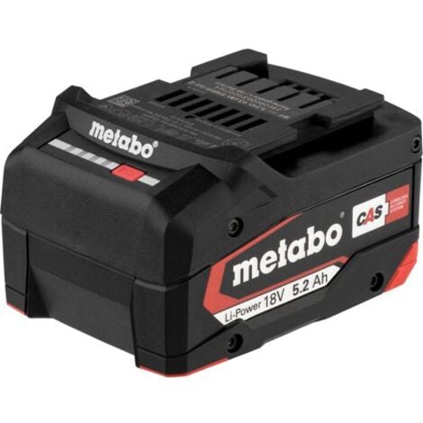 Metabo Li-Power Akkupack 18 V 5,2 Ah CAS Li-Ion ( 625028000 ) mit Ladestandsanzeige - Nachfolger von 625592000