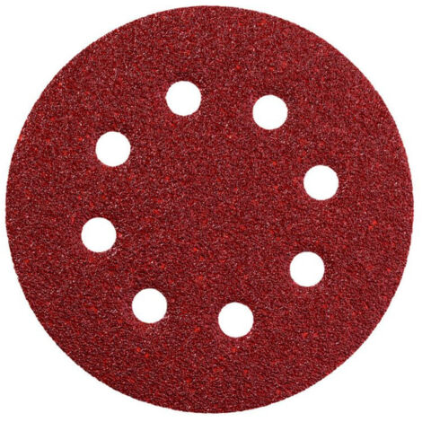 Metabo – Lot de 25 feuilles abrasives auto-agrippantes 125mm – Assortiment grains P60/P80/P120 – Pour ponceuse SXE – Perforées pour aspiration poussière - 631583000