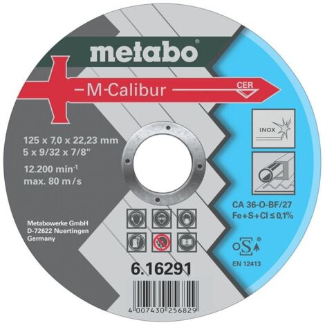 Metabo M-Calibur 125 x 7,0 x 22,23 Inox, SF 27 (616291000)