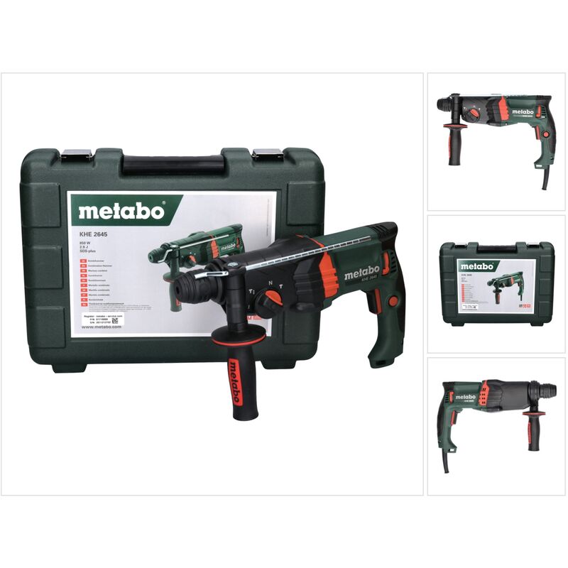 Metabo - khe 2645 Marteau combiné 850 w 2,9 j sds plus + Coffret (601710500)