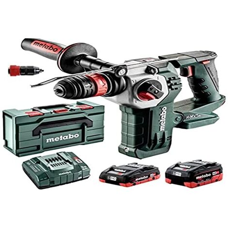 METABO MARTEAU PERFORATEUR BURINEUR SANS FIL 18V 4AH + 5,5AH KHA 18 LTX BL 24 QUICK - 600211540