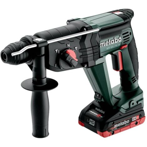 Metabo Martello combinato a batteria KH 18 LTX 24 (601712800) metaBOX 165 L - 18V 2x4Ah LiHD + ASC 55