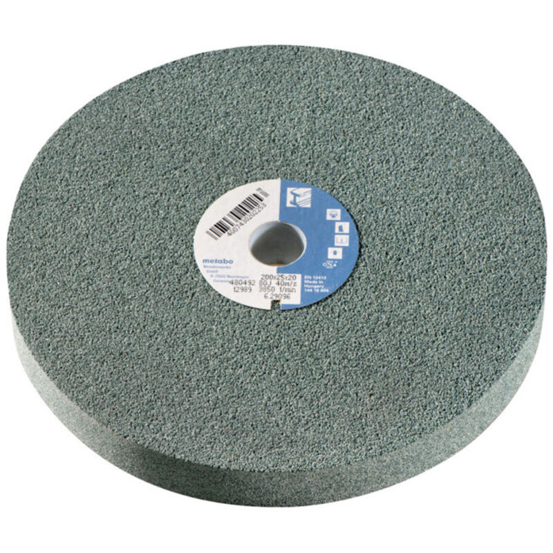 Meule 120 x 20 x 20 mm 80 J carbure de silicium pour meuleuse double metabo