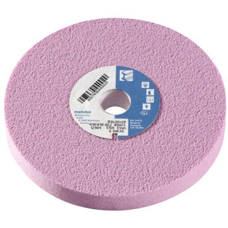 Metabo Meule 150 x 20 x 20 mm 80 j corindon supérieur pour meuleuse double