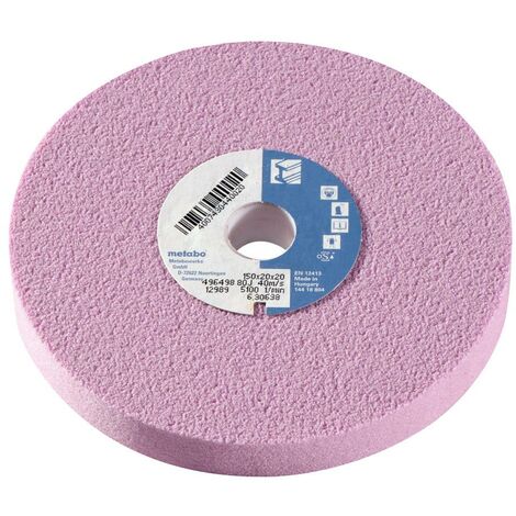 pour double-Meuleuse 36 p Metabo Disque abrasif 200x25x20 MM normal corindon