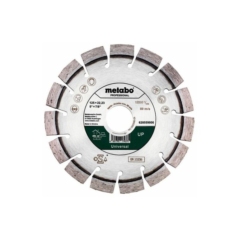 Metabo - Disque à tronçonner diamanté 125x22,23mm, up, Universal professional (628559000)