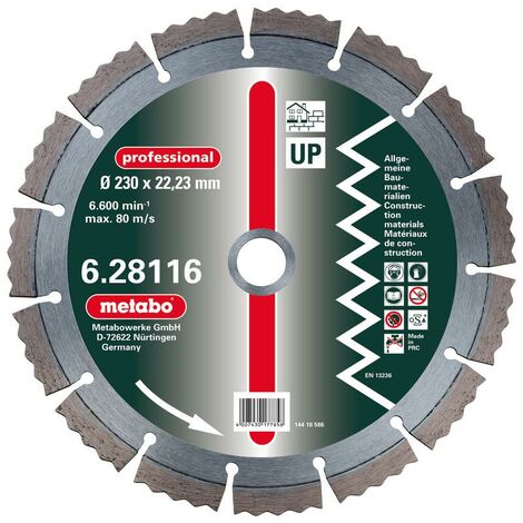 Metabo Meule de tronçonnage diamantée, 350x3,2x20,0/25,4mm, "professional", "UP", universelle