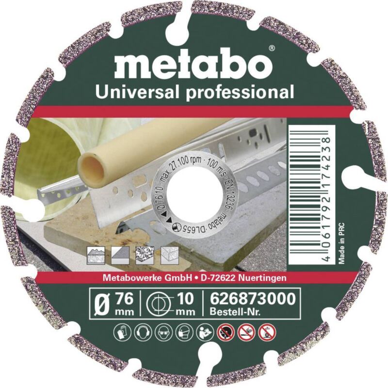Metabo - up Professional 626873000 Disque à tronçonner diamanté 76 mm 1 pc(s)