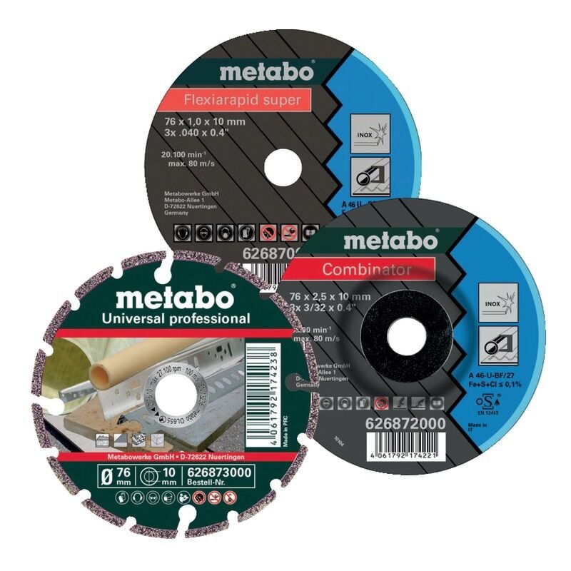 Metabo - Disques à tronçonner pour meuleuses d'angle 76 mm