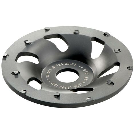 Metabo Meules-boisseaux diamantées pour les enduits protecteurs de béton, DPC « professional », 125 x 22,23 mm - 62820800