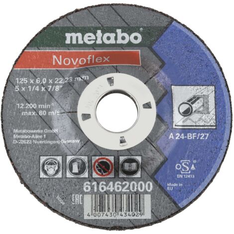 METABO Meules d'ébarbage Novoflex 125x6,0x22,2 acier