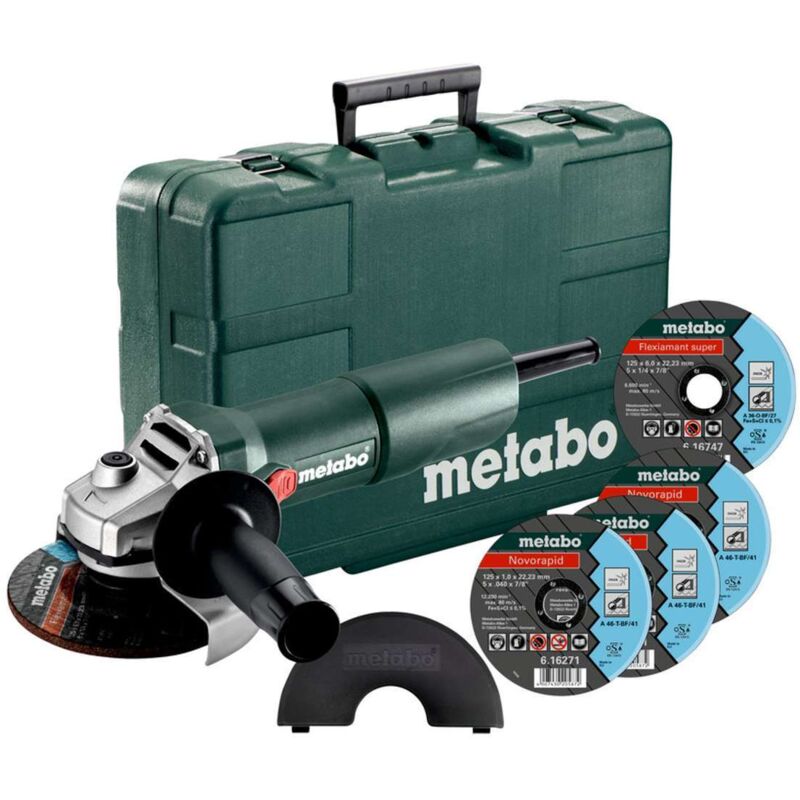 Metabo Outillage Meuleuse d'angle 125 mm avec accessoires 603605680
