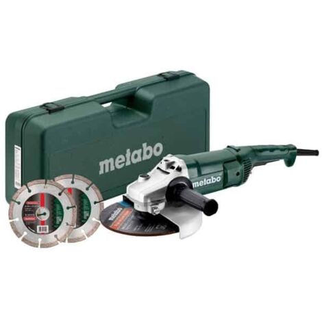 Metabo – Meuleuse d'angle 230mm 2200W – Moteur Marathon pour travaux intensifs – Démarrage progressif – Interrupteur de sécurité – 691082000