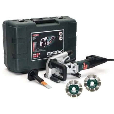 Metabo MFE40 110V, 1700W, 40mm Wall Chaser c/w 2x 5" Diamond Blades
