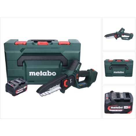 Metabo MS 18 LTX 15 scie sans fil 18 V 15 cm 5 m/s + 1x batterie 4,0 Ah + metaBOX - sans chargeur