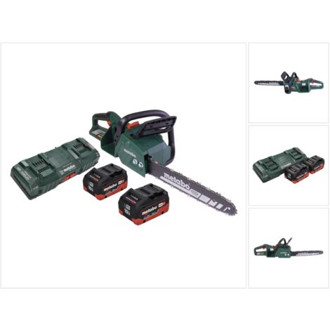 Metabo MS 36-18 LTX BL 40 Podadora sin cable 36 V ( 2x 18 V ) 40 cm 22 m/s Sin escobillas + 2x batería 10,0 Ah + cargador doble