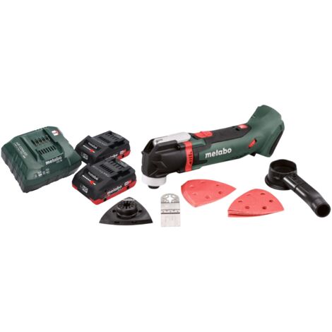 Metabo MT 18 LTX Akku Multitool 18 V OIS / Starlock + 2x LiHD Akku 4,0 Ah + Ladegerät