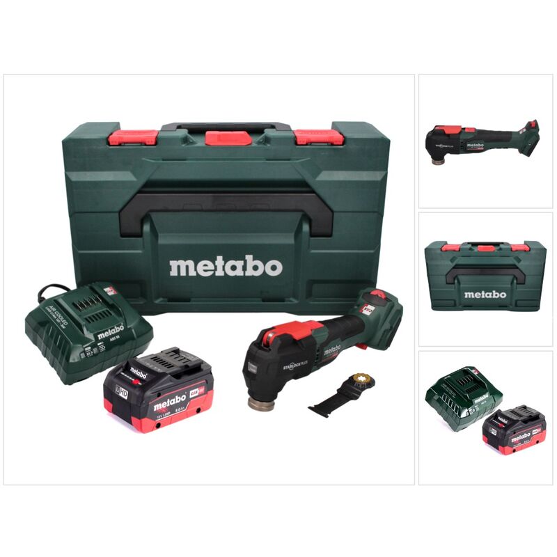Mt 18 ltx bl qsl Outil multifonction sans fil 18 v sans balais Starlock Plus + 1x Batterie 8,0 Ah + Chargeur + Coffret x - Metabo