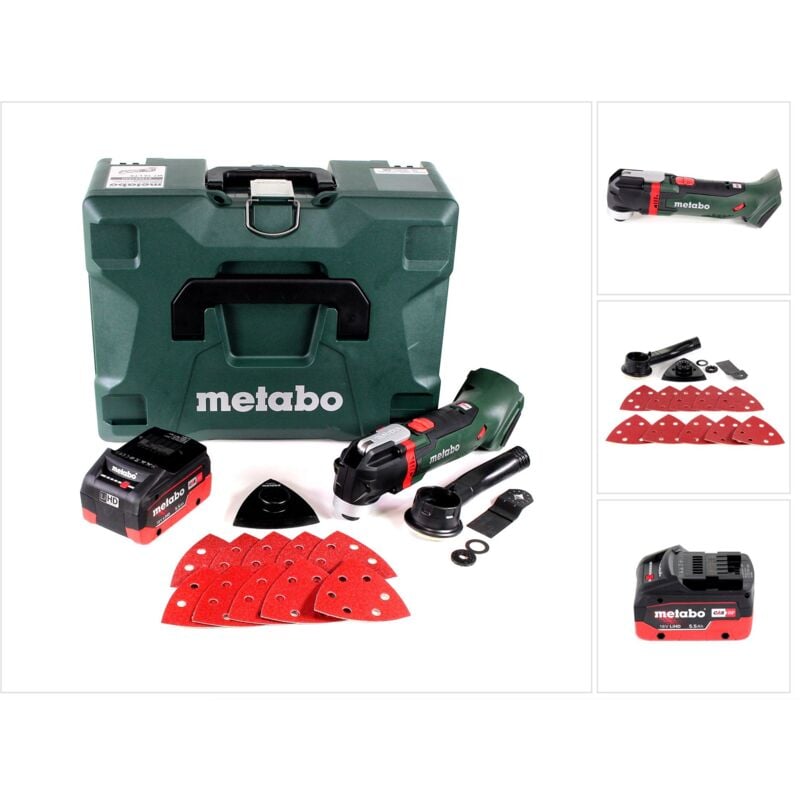 Mt 18 ltx Outil multifonctions sans fil 18V ( 613021840 ) Compatible OIS/Starlock + 1x batterie 5,5Ah + coffret - sans chargeur - Metabo