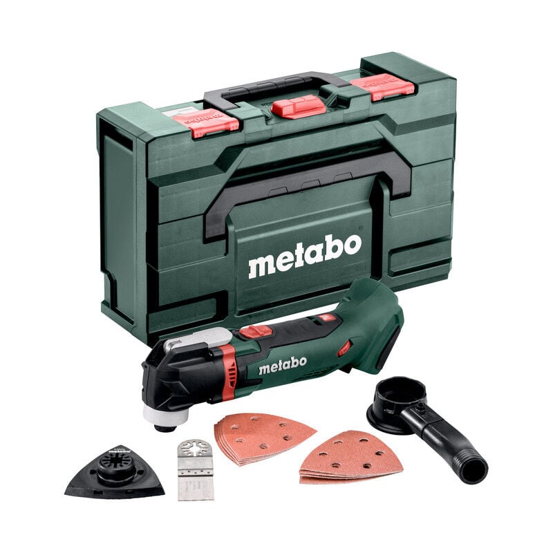 Metabo 613021840 613021840-Multiherramienta A Bateria 18V Ah Li-Ion Mt 18 Ltx-(Inc. Acc.) Con Maletin Metaloc, 0 W, 18 V, Noir, Vert