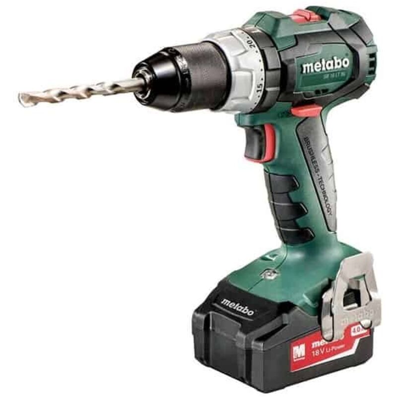 Perceuse à percussion Metabo sb 18V - lt bl 2 x 4,0 Ah Li-Power, asc 55, coffret - 602316500